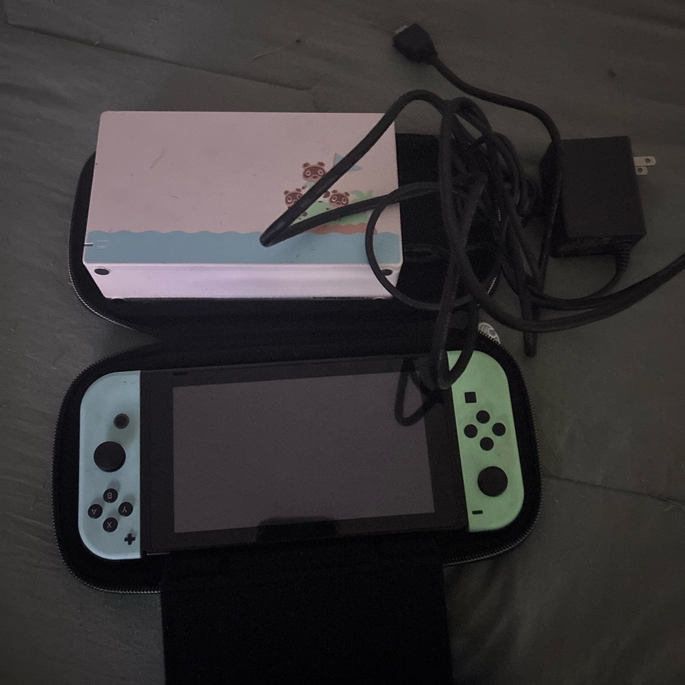Nintendo Switch with Light Green Joy-Cons